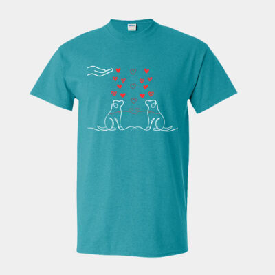 For The Love Of Two Dogs T-shirt Thumbnail
