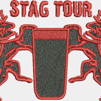 Stags & Beer Embroidery Thumbnail