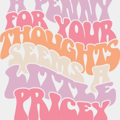 A penny for your thought SVG Thumbnail